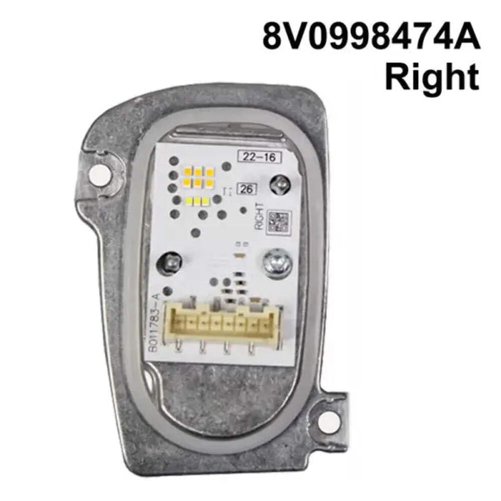 CAR CRAFT Compatible With Audi A3 S3 Rs3 Led 2017-2021 Headlight Drl Daytime Running Light Led Light Angel Eyes Control Unit Turn Signal Cornering Indicator Light Module 8v0998474a Right Led