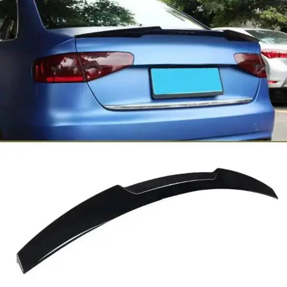 Car Craft Compatible with Audi A4 B8 2012-2016 Trunk Spoiler M4 Glossy Black AR-ADI-014 CC-2364