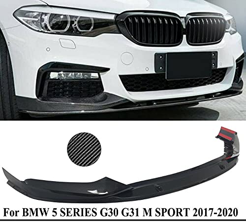 Car Craft M Performace Front Lip Bumper Lip Compatible With Bmw 5 Series G30 2017-2022 M Performace Front Lip Bumper Lip Mp Carbon Fiber Look