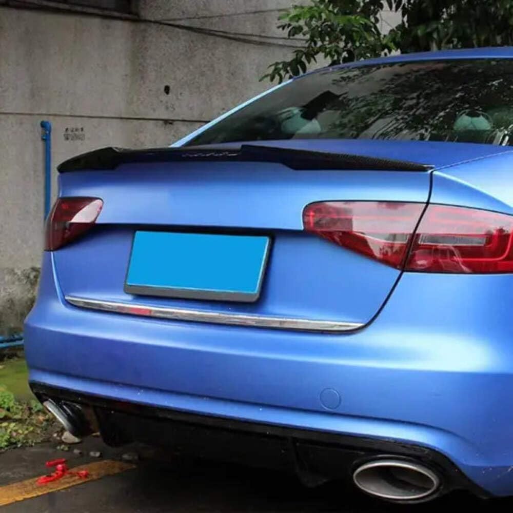 Car Craft Compatible with Audi A4 B8 2009-2012 Trunk Spoiler M4 Glossy Black AR-ADI-012 CC-2365