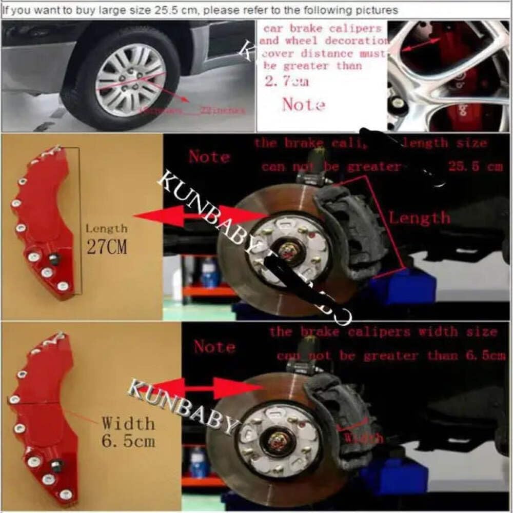 Car Craft Break Cover Caliper Cover Silver Small CC-1116