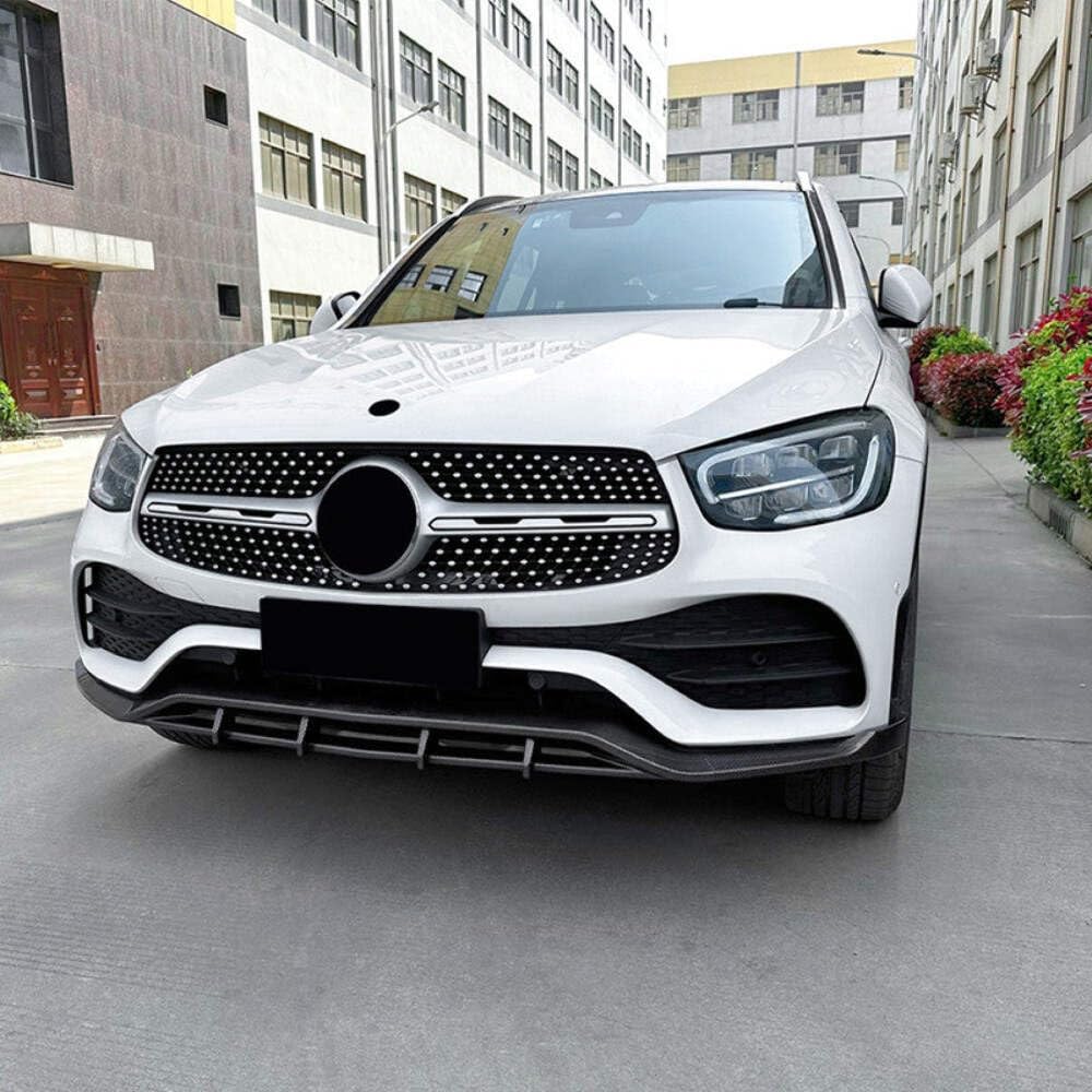 Car Craft Compatible With Mercedes Benz Glc W253 X253 C253 Lci 2020-2022 Amg Front Bumper Lip Splitter Diffuser Skirts Flag Canard Glossy Black Zst-452 Gb CC-6176