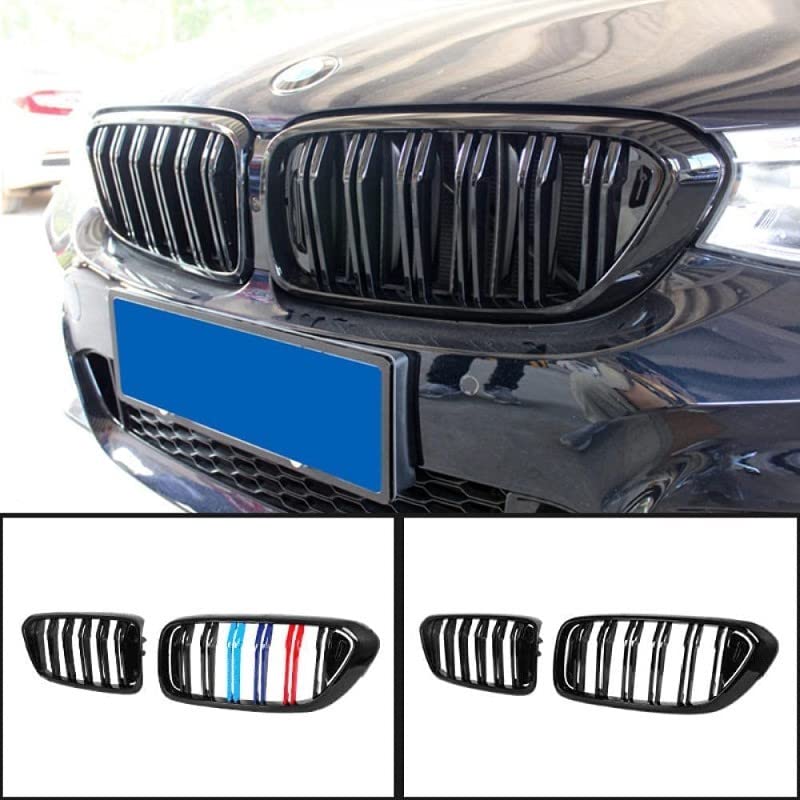 Car Craft Front Bumper Grill Compatible With Bmw 6 Series G32 2018-2021 Front Bumper Grill Glossy Black