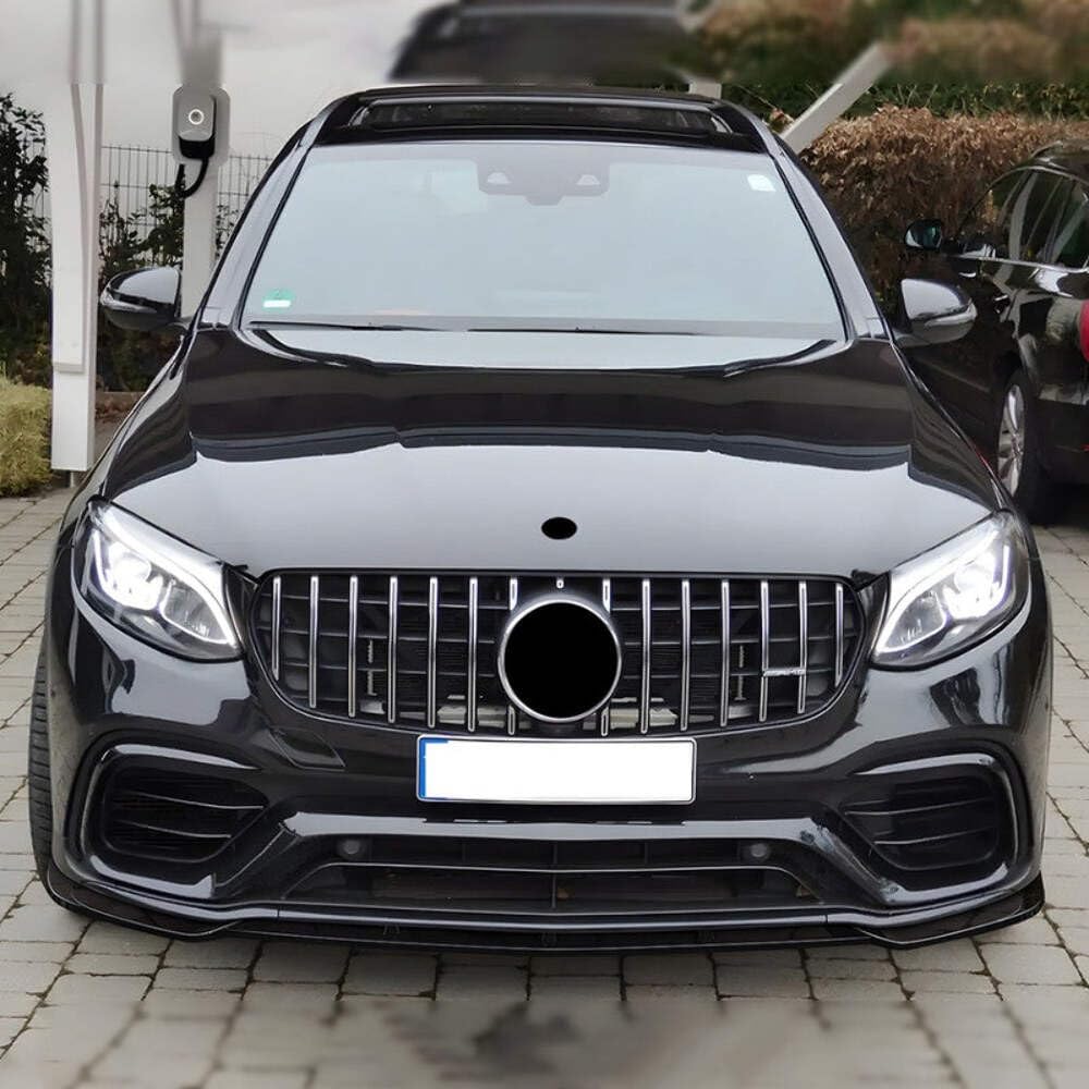 Car Craft Compatible With Mercedes Benz Glc W253 X253 2016-2019 Amg Front Bumper Lip Splitter Diffuser Skirts Flag Canard Carbon Fiber Look Zst-762 Cf CC-6175