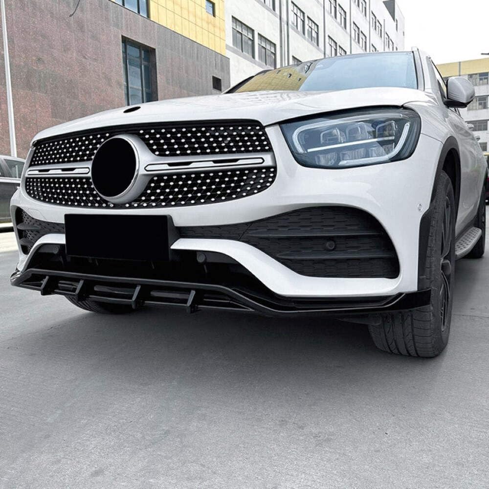 Car Craft Compatible With Mercedes Benz Glc W253 X253 C253 Lci 2020-2022 Amg Front Bumper Lip Splitter Diffuser Skirts Flag Canard Carbon Fiber Look Zst-452 Cf CC-6177