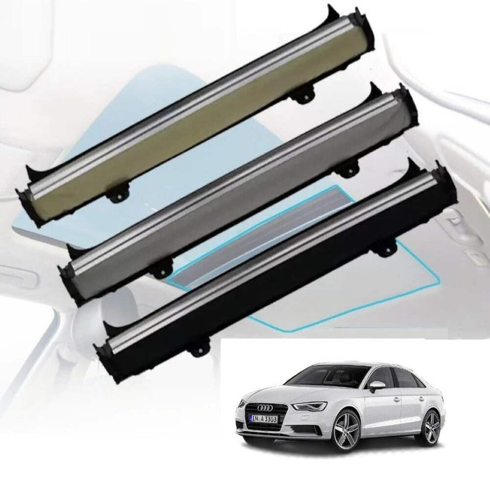 Car Craft Compatible With Audi A3 A2 2013-2018 Car Panoramic Sunroof Curtain Roof Roller Blinds Shade Cloth Curtain Assembly Single Sunroof 5gg877307dm4 Jlhe020z Black CC-8676