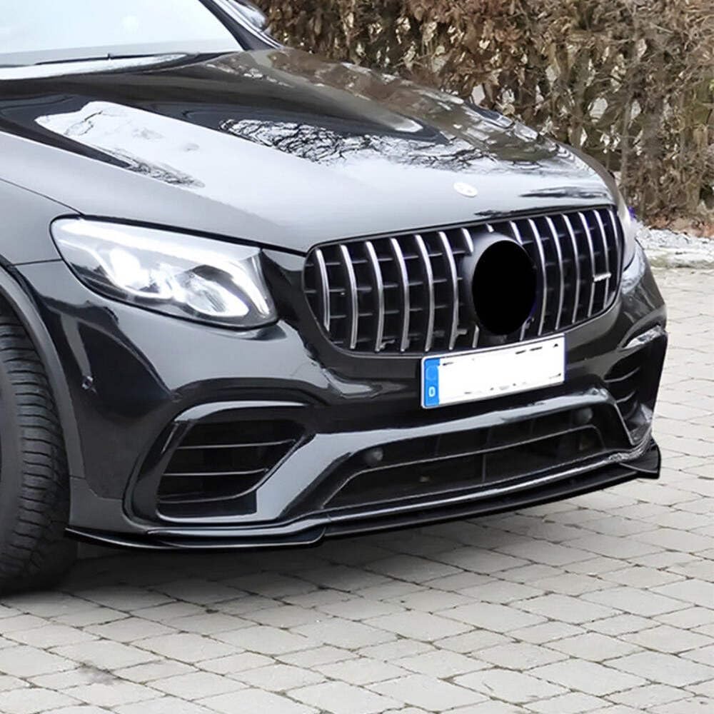 Car Craft Compatible With Mercedes Benz Glc W253 X253 2016-2019 Amg Front Bumper Lip Splitter Diffuser Skirts Flag Canard Carbon Fiber Look Zst-762 Cf CC-6175