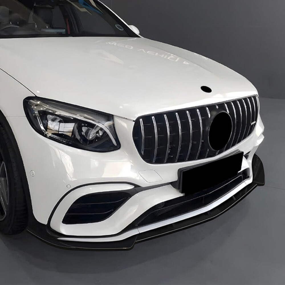 Car Craft Compatible With Mercedes Benz Glc W253 X253 2016-2019 Amg Front Bumper Lip Splitter Diffuser Skirts Flag Canard Carbon Fiber Look Zst-762 Cf CC-6175