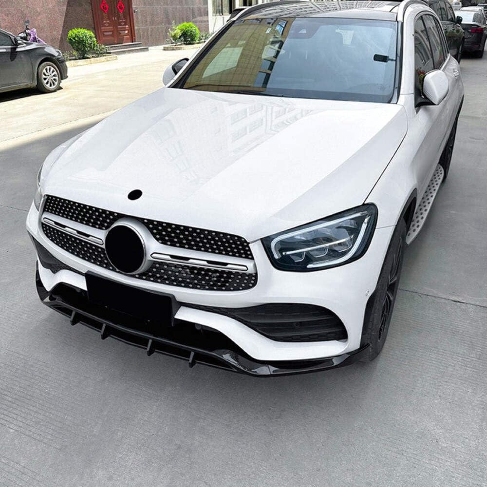 Car Craft Compatible With Mercedes Benz Glc W253 X253 C253 Lci 2020-2022 Amg Front Bumper Lip Splitter Diffuser Skirts Flag Canard Glossy Black Zst-452 Gb CC-6176