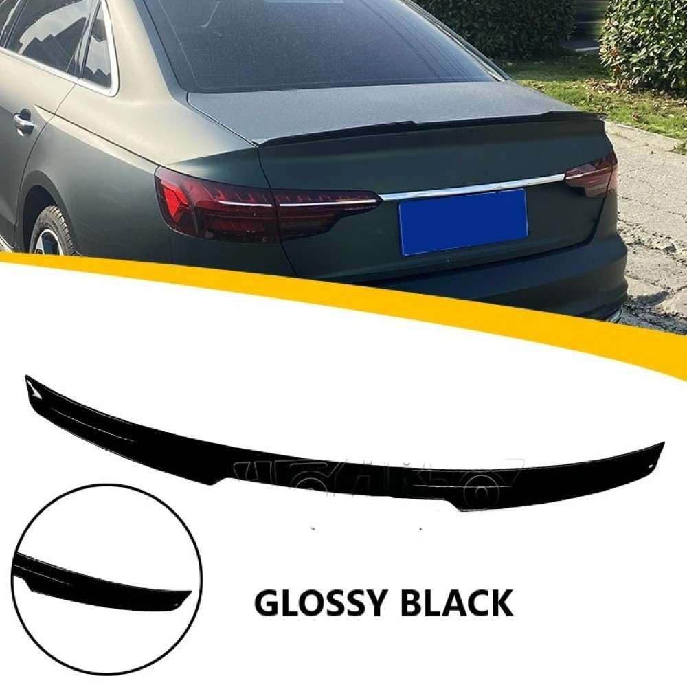 Car Craft Compatible With Audi A4 B9 2019-2023 Rear Trunk Wing Boot Spoiler Lip Splitter Skirt M4 Style Ar-audi-075 Gb Glossy Black CC-8325