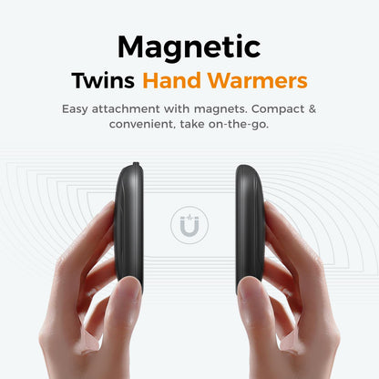 OCOOPA Magnetic Hand Warmers Rechargeable 2 Pack, Fast-Heat, UL Electric Portable Pocket Heater, Ultra-Thin Gloves, Hunting Accessories, Golf, Camping Gear, Women Purse Must Haves, Men Gifts, UT3 Lite