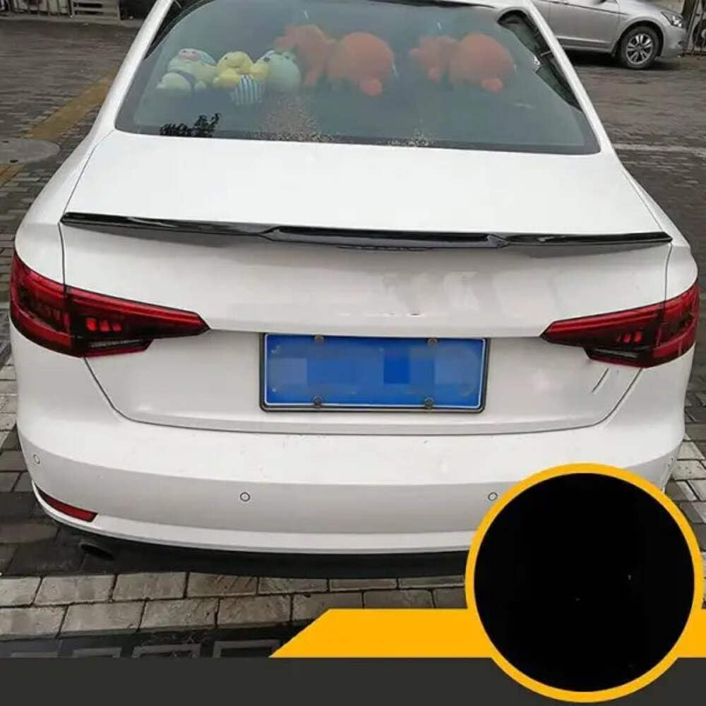 Car Craft Compatible with Audi A4 B9 2019 Rear Trunk Wing Lip Spoiler Glossy Black AR-ADI-008 CC-2363