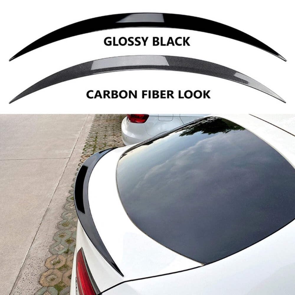 Car Craft Compatible With Mercedes Benz Glc Coupe W235 C253 2016-2022 Rear Boot Trunk Wing Lip Spoiler Carbon Fiber Look Zst-062 Cf CC-6179
