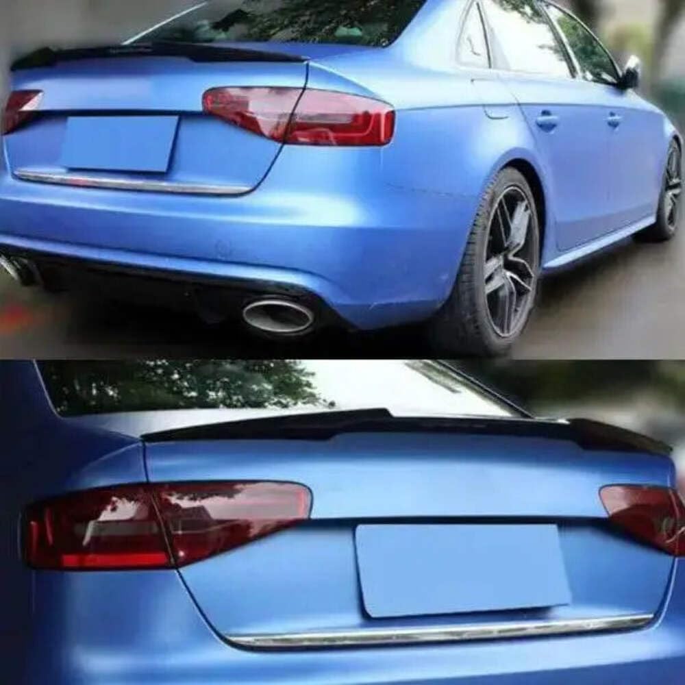 Car Craft Compatible with Audi A4 B8 2012-2016 Trunk Spoiler M4 Glossy Black AR-ADI-014 CC-2364