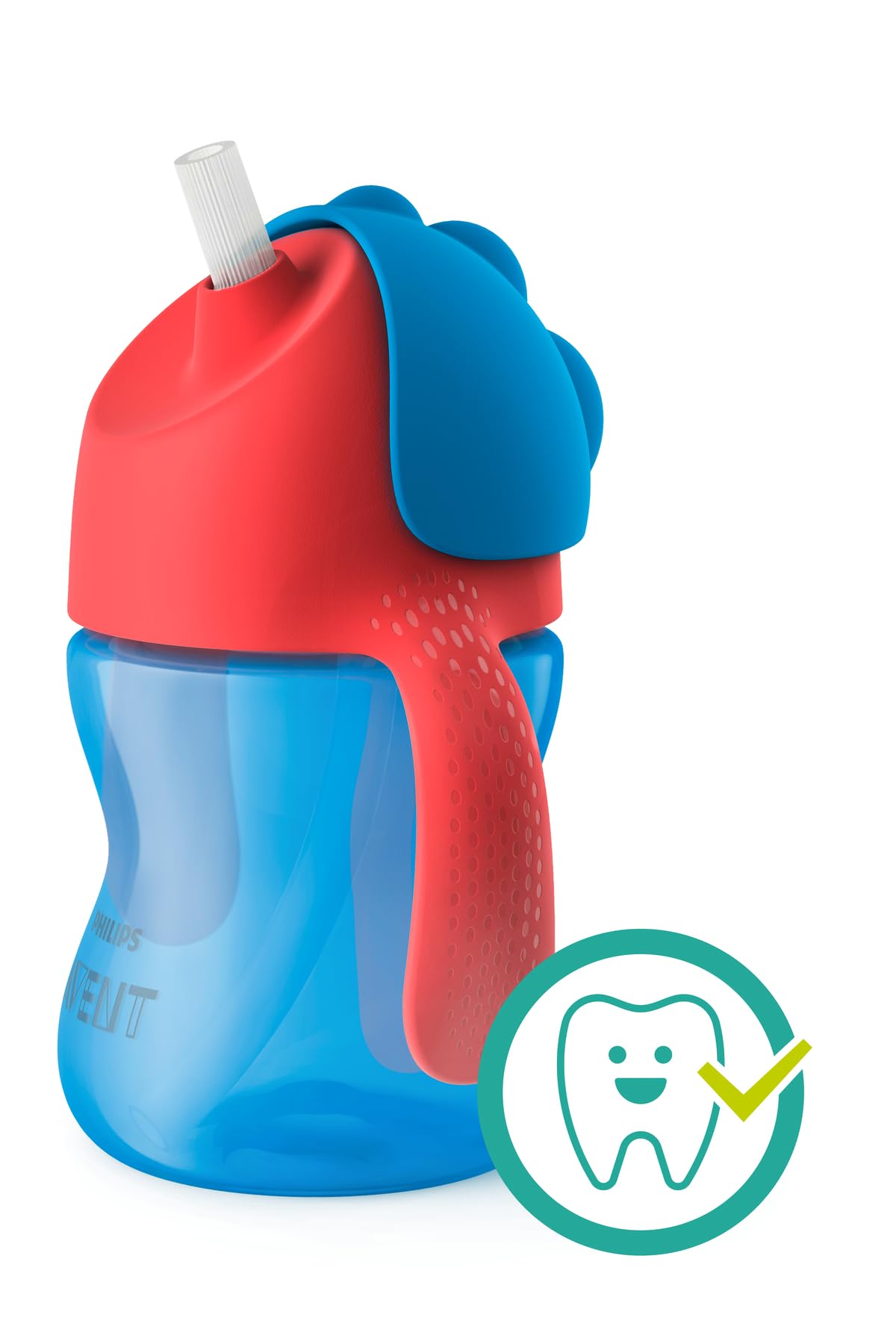 Philips Avent Sippy Cup dla niemowląt i małych dzieci, wolny od BPA, 200 ml, czerwono-niebieski (model SCF796/01)