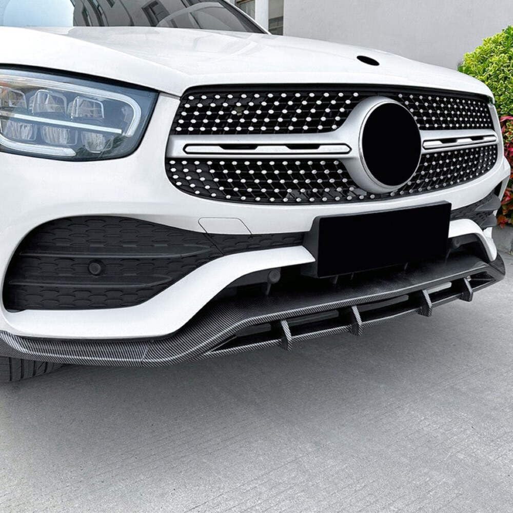 Car Craft Compatible With Mercedes Benz Glc W253 X253 C253 Lci 2020-2022 Amg Front Bumper Lip Splitter Diffuser Skirts Flag Canard Glossy Black Zst-452 Gb CC-6176