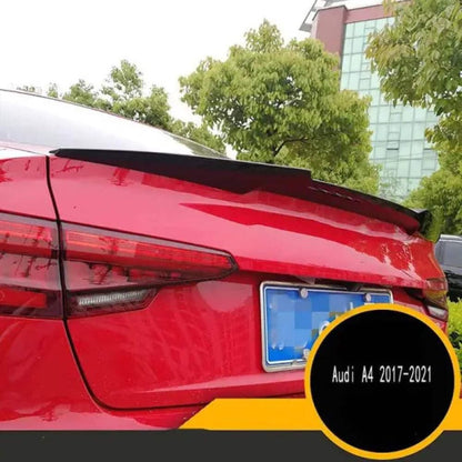 Car Craft Compatible with Audi A4 B9 2019 Rear Trunk Wing Lip Spoiler Glossy Black AR-ADI-008 CC-2363