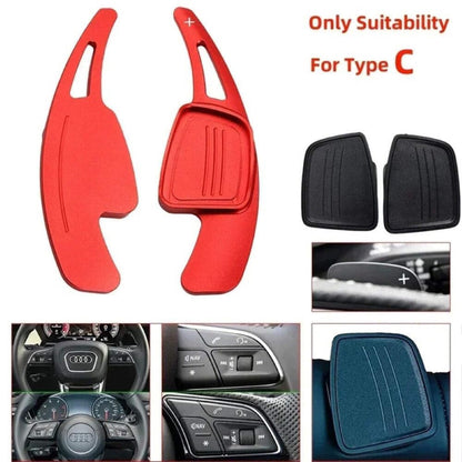 CAR CRAFT Compatible with Audi A3 S3 2017-2019 A4 2017-2019 A5 S5 2017-2019 A8 2018 Q5 2018 R8 2018 Q7 2016 2019 Tt 2015-2019 Paddle Shifter Red Btbp-011 CC-6304