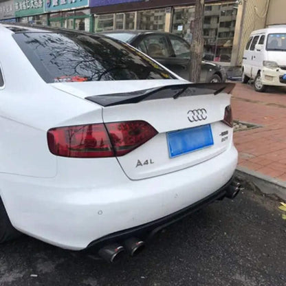 Car Craft Compatible with Audi A4 B8 2009-2016 Rear Boot Trunk Wing Lip Spoiler R Glossy Black AR-ADI-037 CC-2368