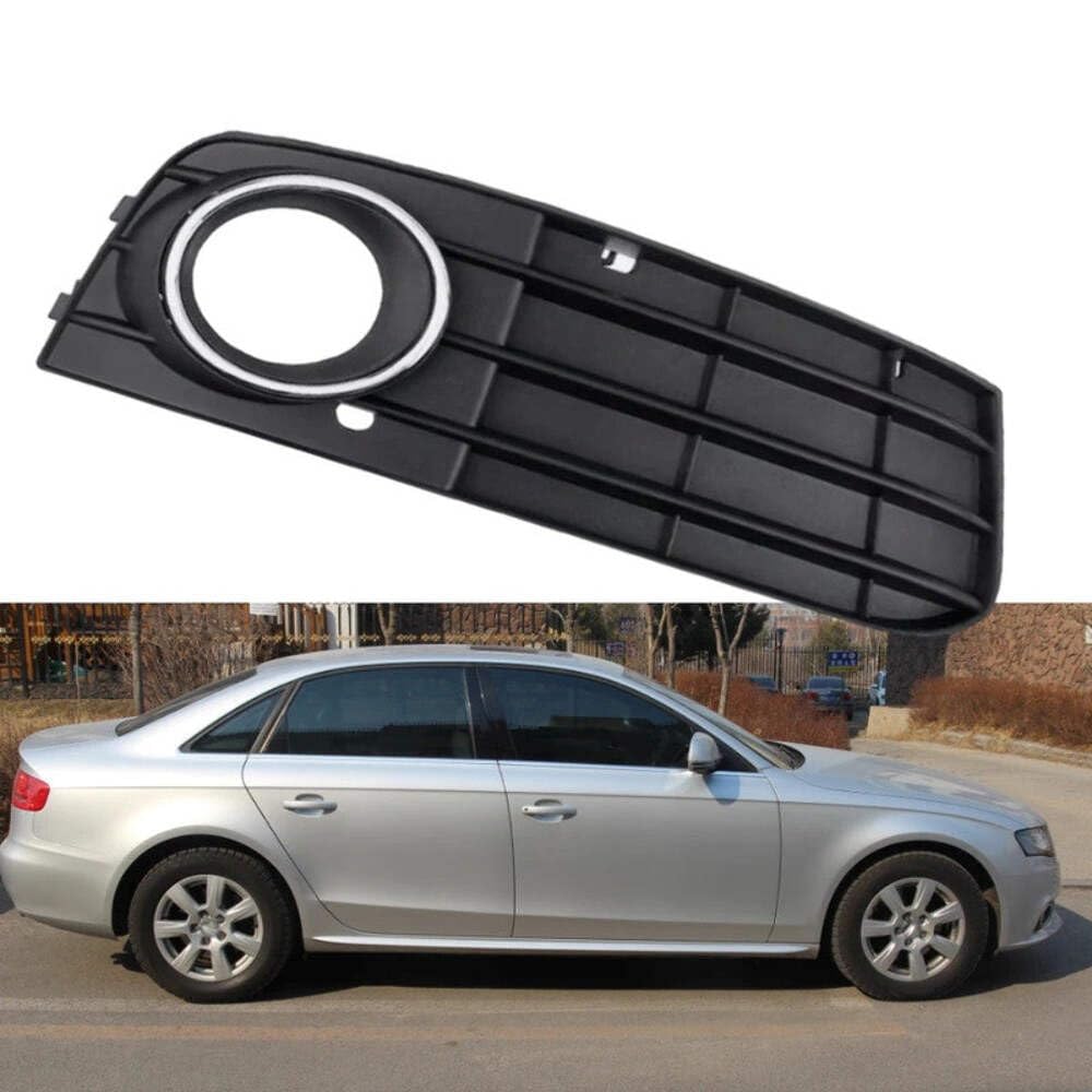 CAR CRAFT Compatible With Audi A4l A4 B8 2009-2012 Car Front Bumper Fog Lights Lamp Cover Grill Grille CC-6048