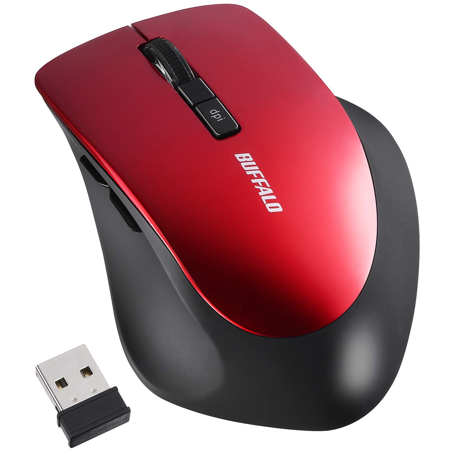 バッファロー マウス ワイヤレス 静音 5ボタン dpi切替 BlueLED ベージュピンク BSMBW325BP