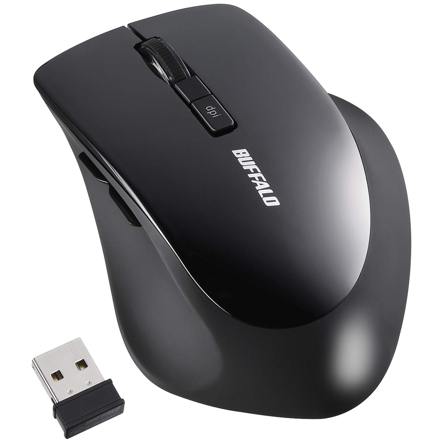 バッファロー マウス ワイヤレス 静音 5ボタン dpi切替 BlueLED ベージュピンク BSMBW325BP