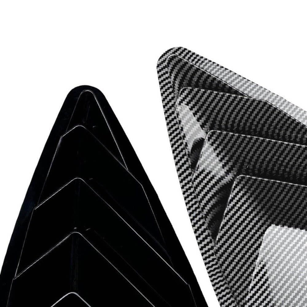 Car Craft Compatible With Mercedes Benz Glc Coupe C254 W254 2024+ Car Rear Window Louvers Sticker Rear Triangle Window Shade Spoiler Trim Accessories Zst-1056 Glossy Black CC-7182
