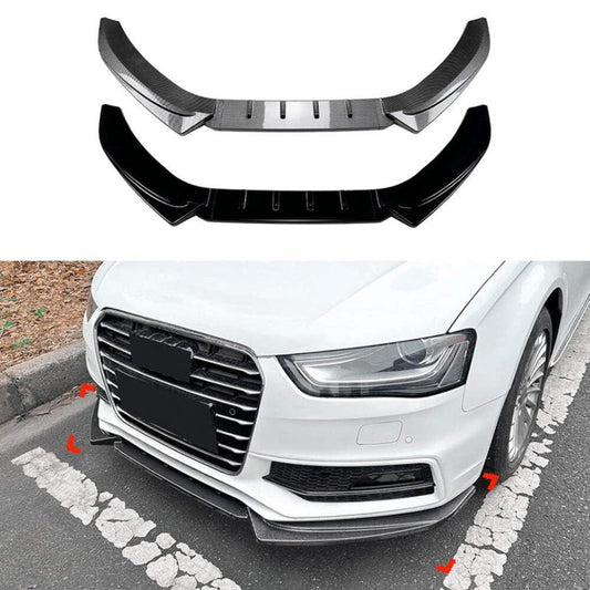 Car Craft Compatible With Audi A4 S4 B8.5 2013-2016 S Line Front Bumper Lip Skirt Splitter Spoiler Zst-1007 Carbon Fiber Look CC-7126