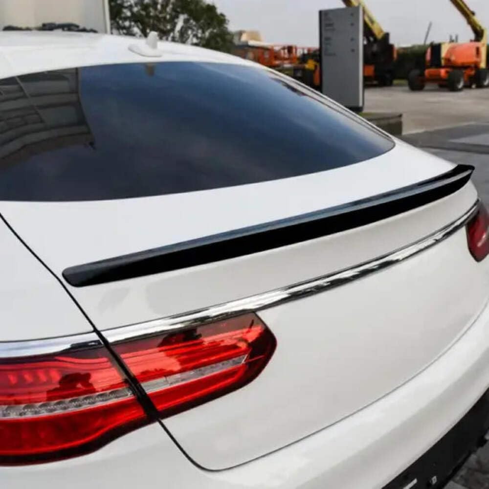Car Craft Compatible With Mercedes Gle Coupe C292 2015-2018 Amg Rear Roof Trunk Mid Wing Lip Splitter Skirts Flag Spoiler Zst-287 Gb Glossy Black