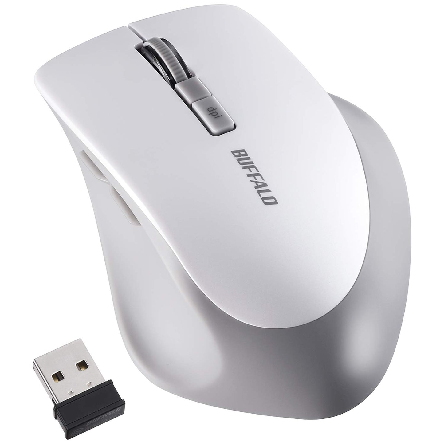 バッファロー マウス ワイヤレス 静音 5ボタン dpi切替 BlueLED ベージュピンク BSMBW325BP