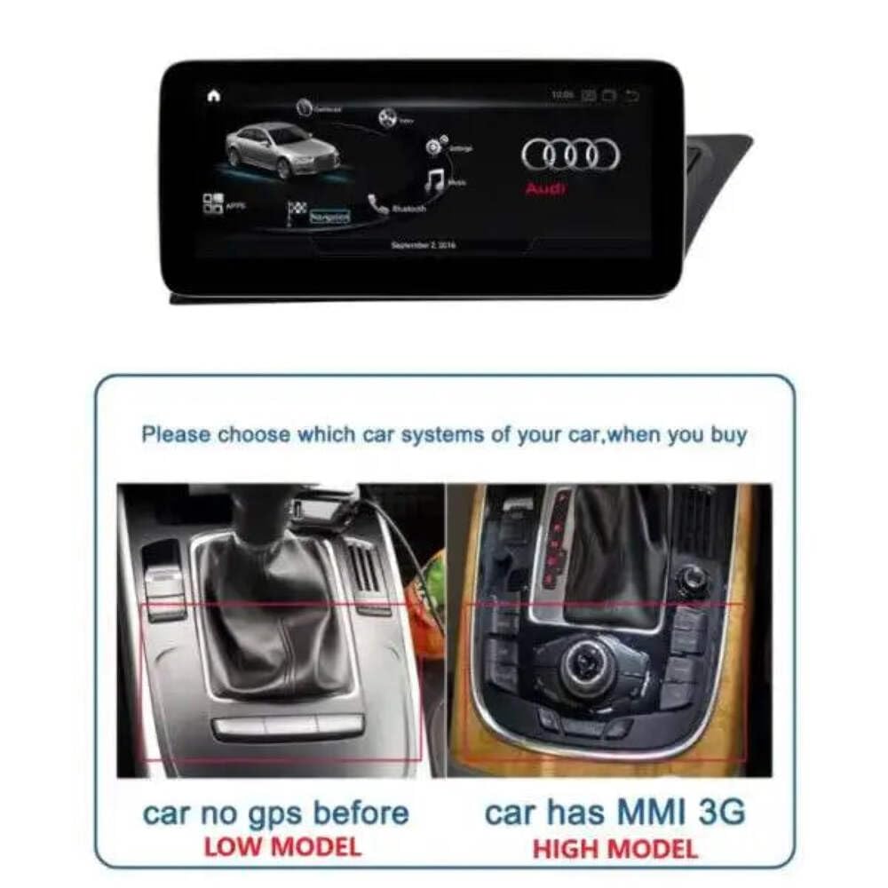 Car Craft A4 Android Player DVD Compatible with Audi A4 Android Player DVD A4 2009-2016 8 Core 4+64gb with 4g Ngt4.5 10.25inch HIGH Model CC-1148