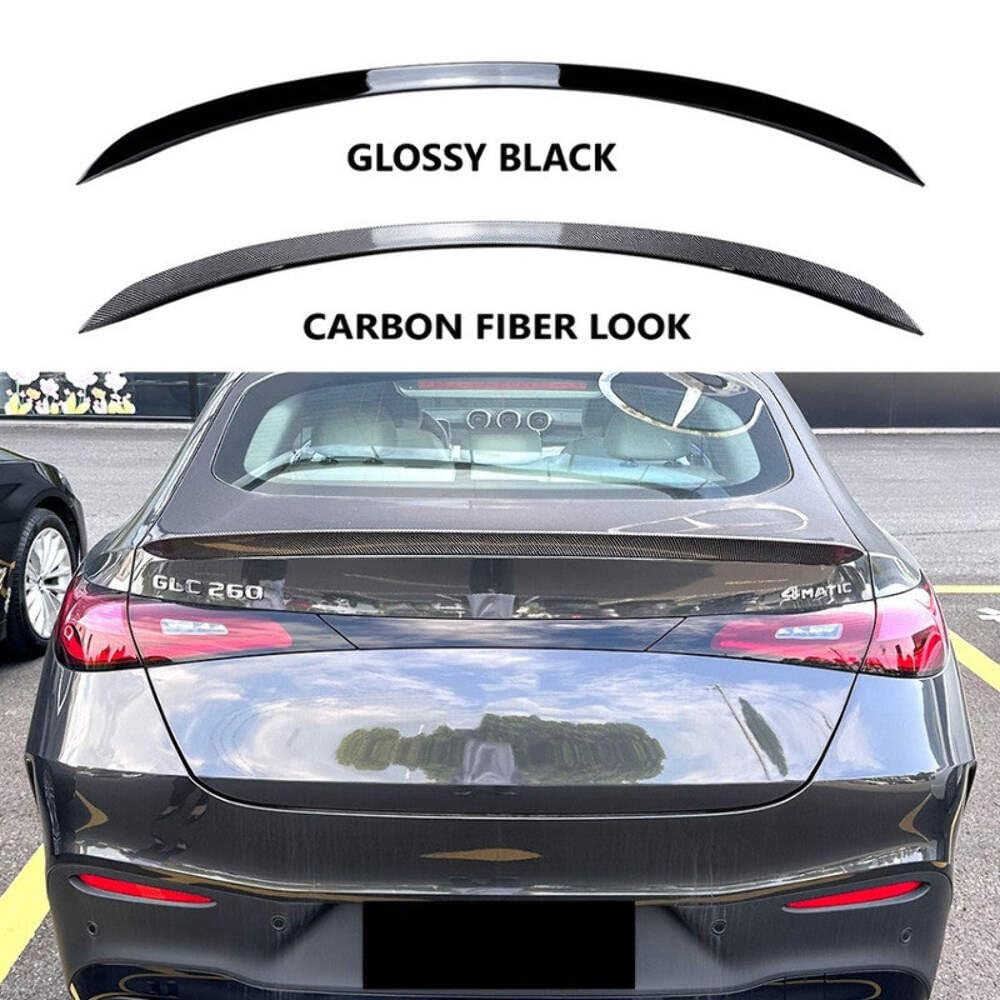 Car Craft Compatible With Mercedes Benz Glc Coupe C254 W254 X254 2024 + Rear Boot Trunk Wing Lip Spoiler Carbon Fiber Look Zst-802 Cf CC-6183