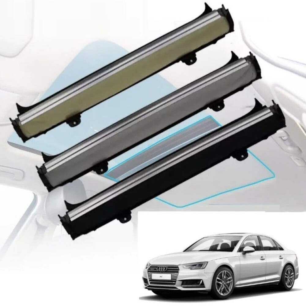 Car Craft Compatible With Audi A4 S4 Rs4 B9 2017-2024 Car Panoramic Sunroof Curtain Roof Roller Blinds Shade Cloth Curtain Assembly 8w98773075l9 Jlhe122z Black CC-8682