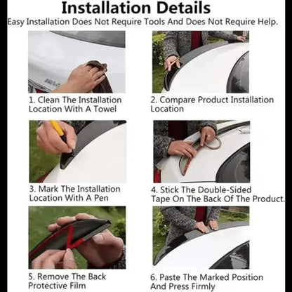 Car Craft Compatible with Audi A4 B8 2012-2016 Trunk Spoiler M4 Glossy Black AR-ADI-014 CC-2364