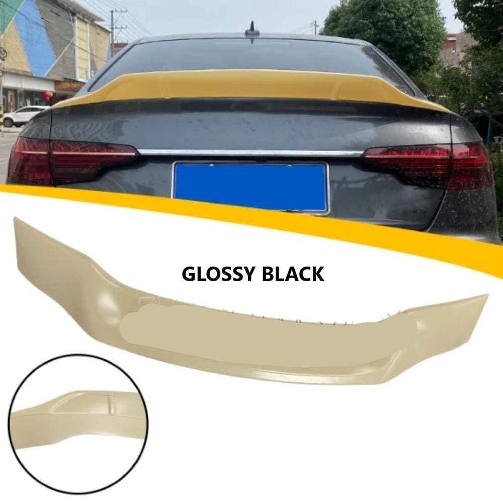 Car Craft Compatible with Audi A4 B9 2017-2022 Trunk Spoiler R Glossy Black AR-ADI-038 CC-2367
