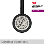 3M Littmann Classic III Monitoring Stethoscope, 5620, More Than 2X as Loud, Weighs Less, Stainless Steel Chestpiece, 27" Black Tube