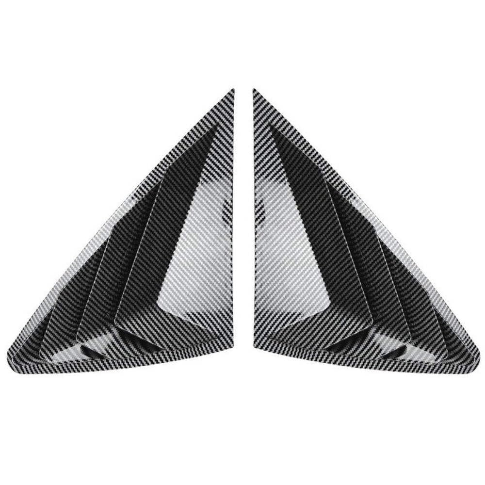 Car Craft Compatible With Mercedes Benz Glc Coupe C254 W254 2024+ Car Rear Window Louvers Sticker Rear Triangle Window Shade Spoiler Trim Accessories Zst-1056 Carbon Fiber Look CC-7183