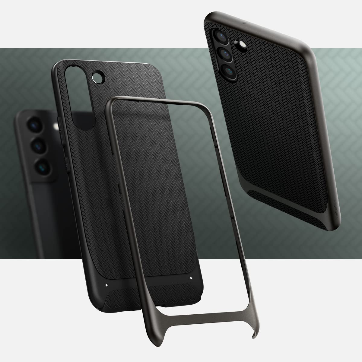 Spigen Neo Hybrid Designed for Galaxy S22 Case (2022) - Gunmetal