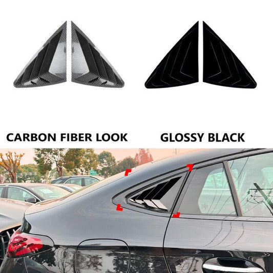 Car Craft Compatible With Mercedes Benz Glc Coupe C254 W254 2024+ Car Rear Window Louvers Sticker Rear Triangle Window Shade Spoiler Trim Accessories Zst-1056 Glossy Black CC-7182