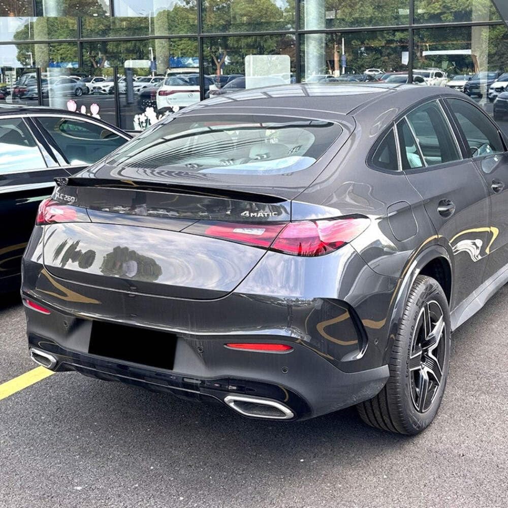 Car Craft Compatible With Mercedes Benz Glc Coupe C254 W254 X254 2024 + Rear Boot Trunk Wing Lip Spoiler Glossy Black Zst-802 Gb CC-6182