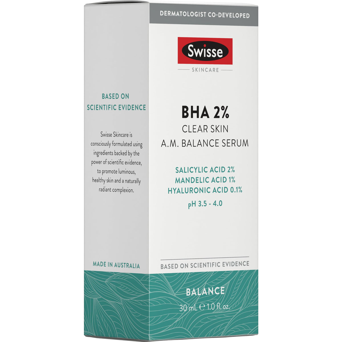 Swisse Skincare BHA 2% Clear Skin A.M. Balance Serum 30ml