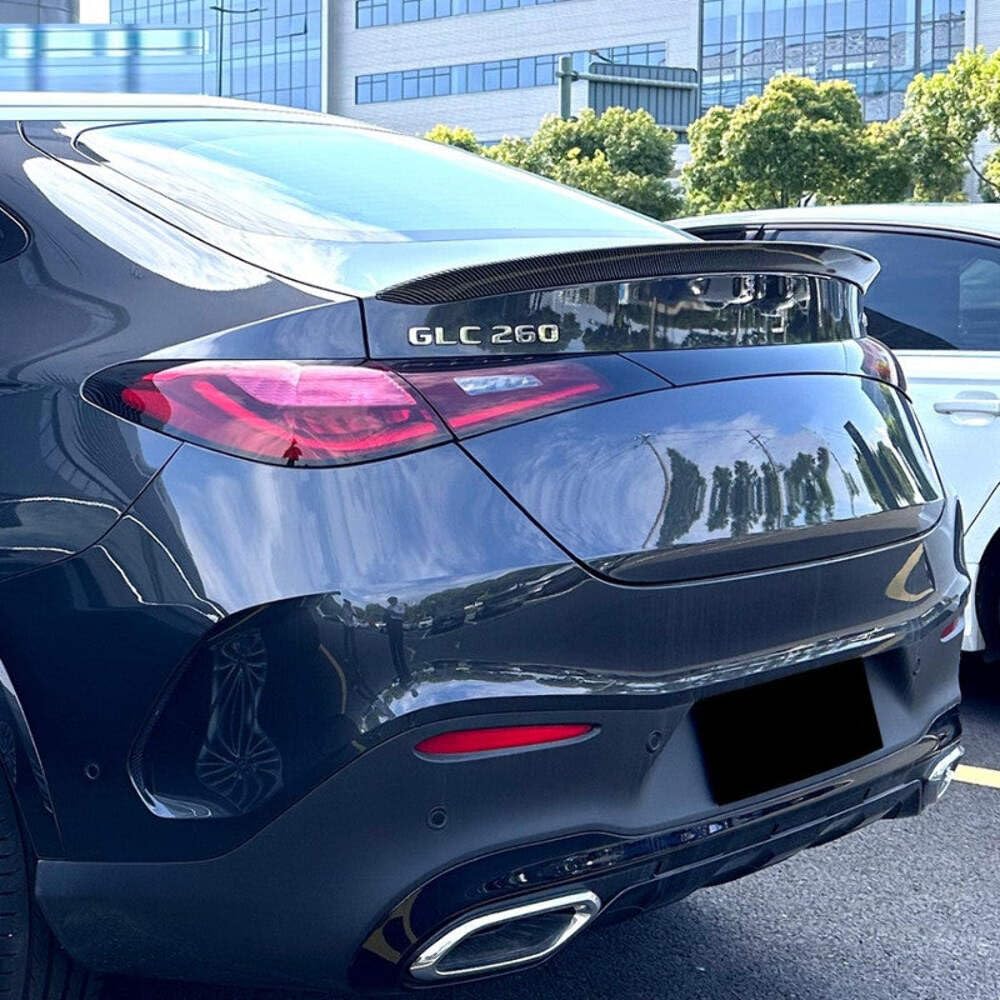 Car Craft Compatible With Mercedes Benz Glc Coupe C254 W254 X254 2024 + Rear Boot Trunk Wing Lip Spoiler Glossy Black Zst-802 Gb CC-6182