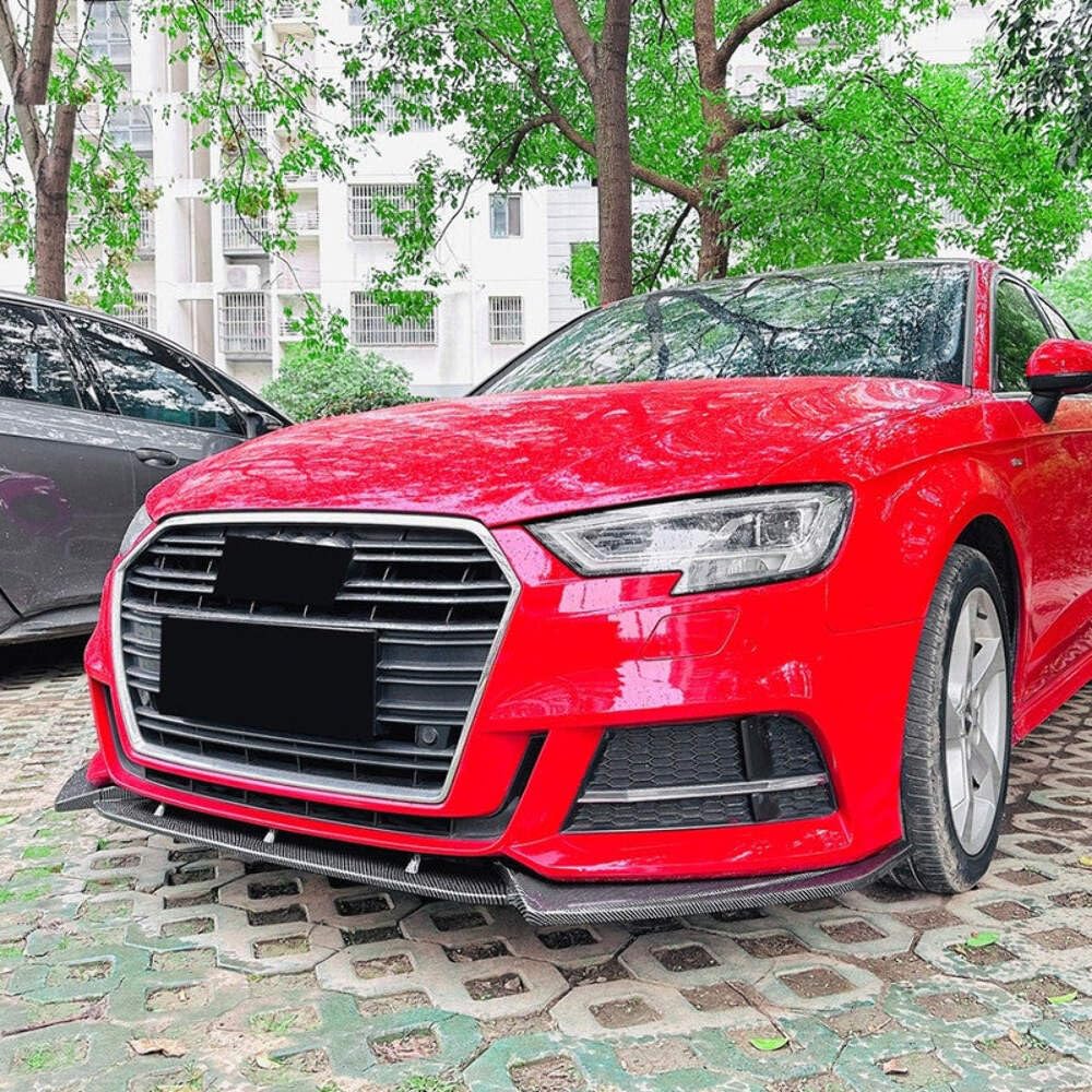 Car Craft Compatible With Audi A3 8v Facelift S Line 2017-2020 Front Bumper Lip Skirt Splitter Spoiler Zst-985 Glossy Black CC-7136