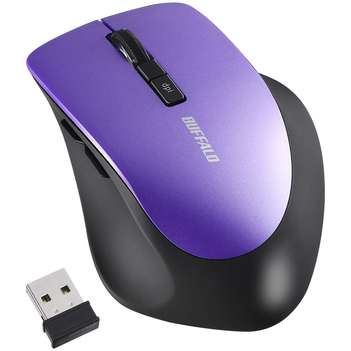 バッファロー マウス ワイヤレス 静音 5ボタン dpi切替 BlueLED ベージュピンク BSMBW325BP