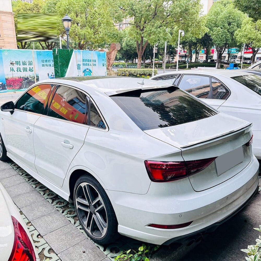 Car Craft Compatible With Audi Audi A3 8v Sedan 2014-2020 Rear Roof Boot Trunk Wing Lip Spoiler Glossy Black Zst-787 Gb CC-6208