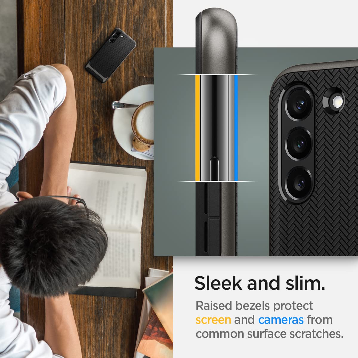 Spigen Neo Hybrid Designed for Galaxy S22 Case (2022) - Gunmetal