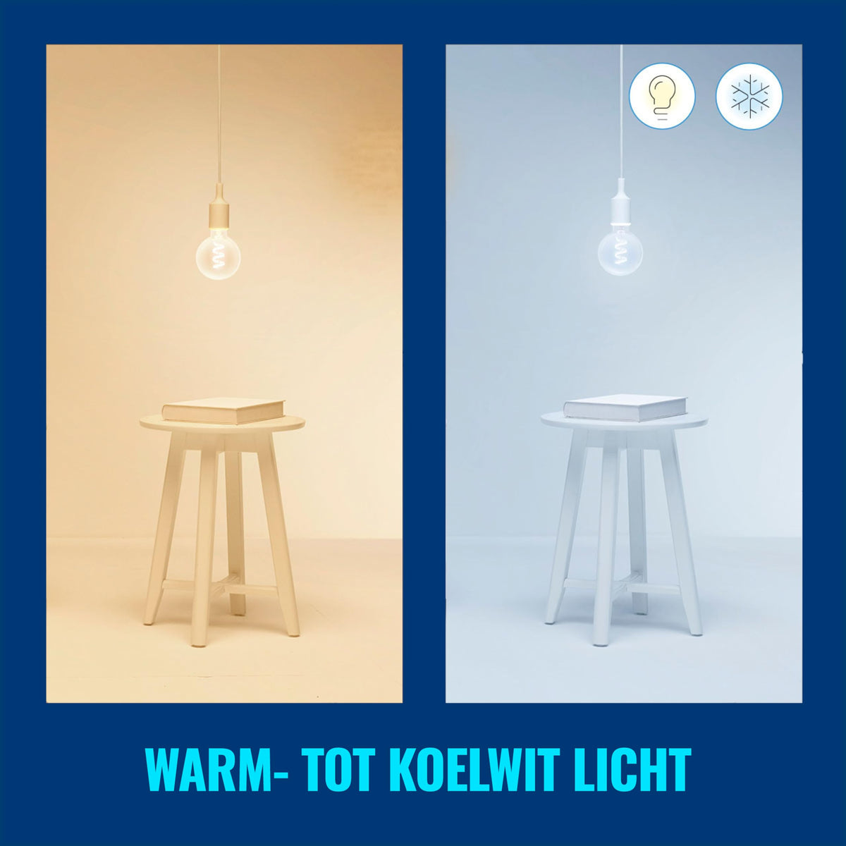 WiZ E27 Filament Lamp Globe - Colored and White Light - Smart LED Lighting - 40W - Transparent - Wi-Fi