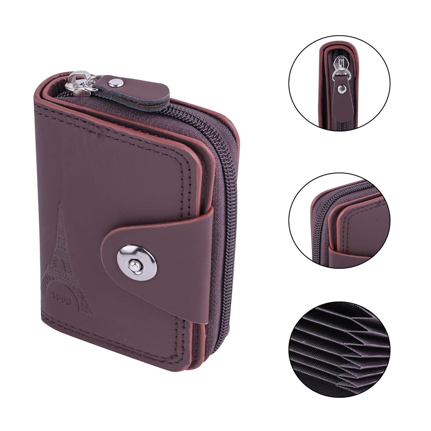 MARETTO Men’s Genuine Leather Wallet with Card Holder & Coin Pocket – Stylish Bifold Slim Wallet with Multiple Compartments for Cash & Cards (Black)
