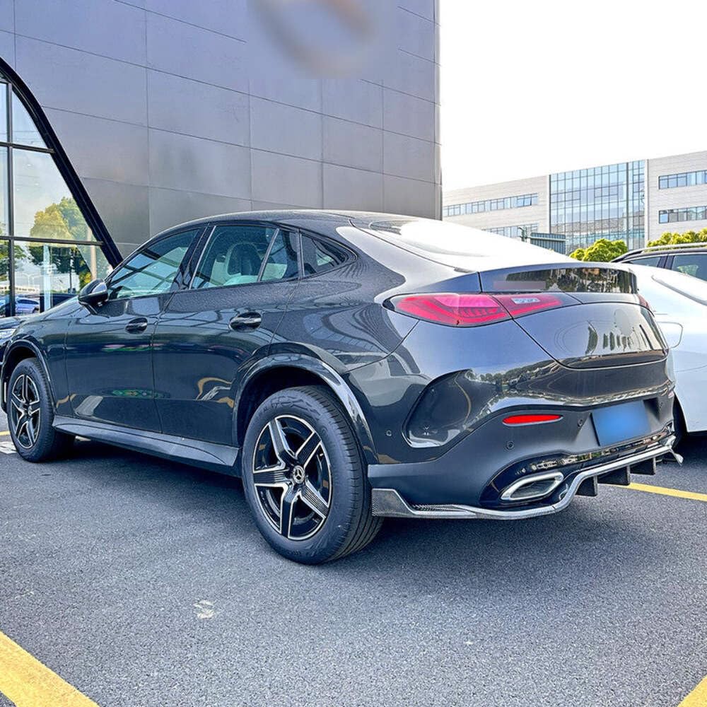 Car Craft Compatible With Mercedes Benz Glc Coupe W254 C254 2024+ Amg Rear Bumper After Lip Diffuser Lip Skirts Splitter Flag Canard Carbon Fiber Look Zst-810 Cf CC-6181
