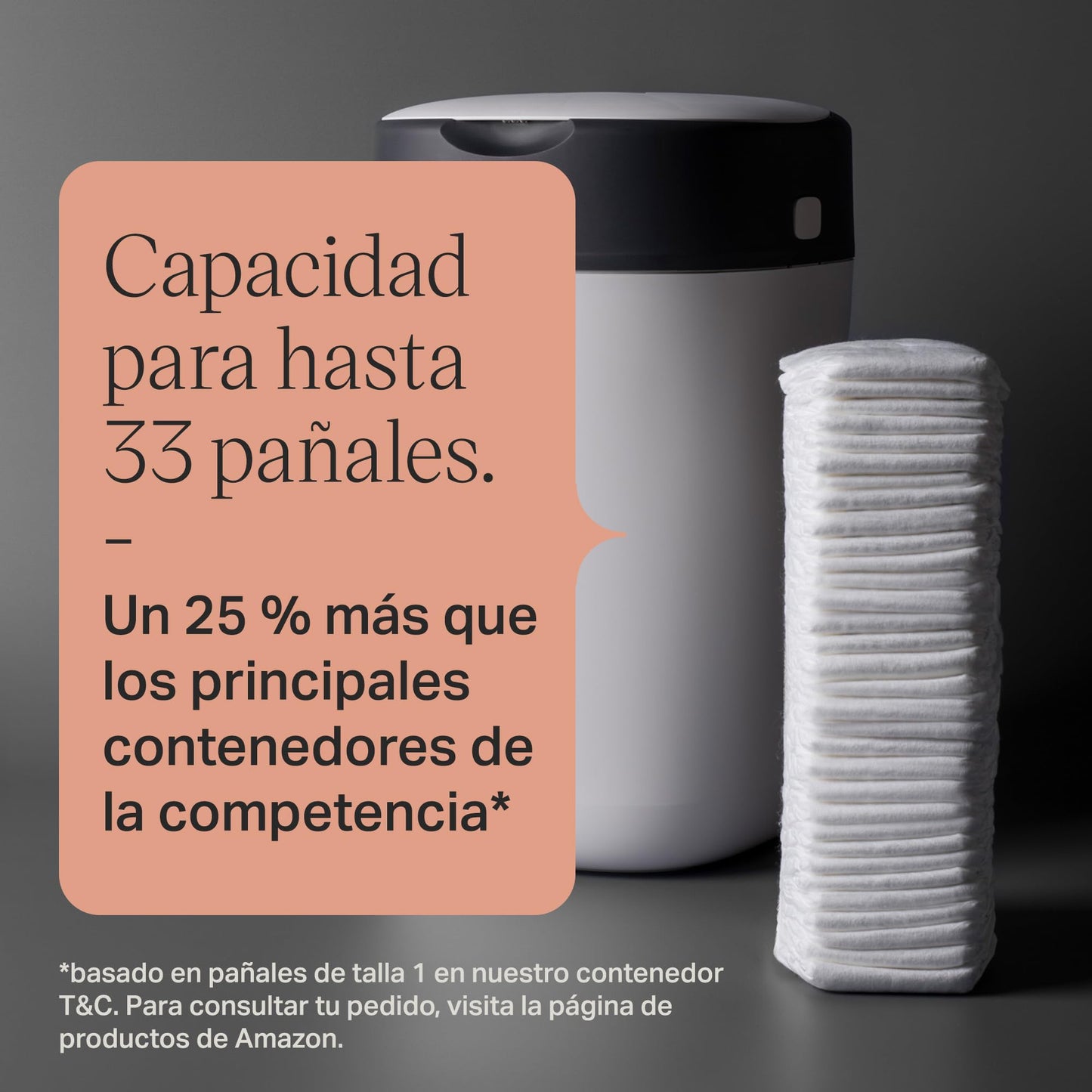 Tommee Tippee - Contenedor para Pañales Avanzado Twist and Click, Nuevo Sistema Ecológico, Incluye 12 Recambios con Película GREENFILM, Blanco